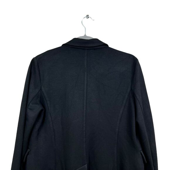 Weekend Max Mara Womens Knit Blazer Collared Two Button Vented Black Size M - Picture 6 of 6